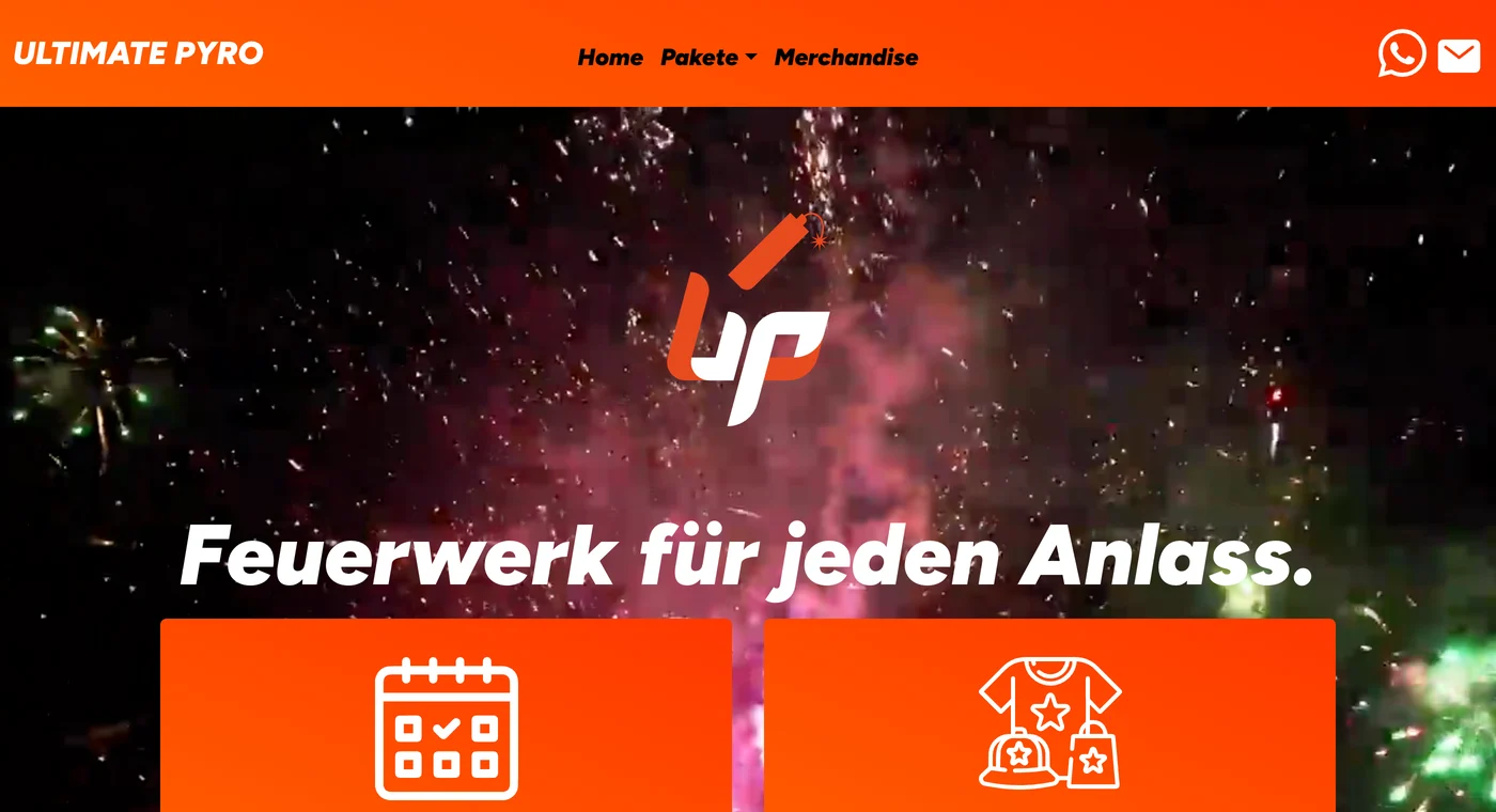 Startseite von Ultimate Pyro