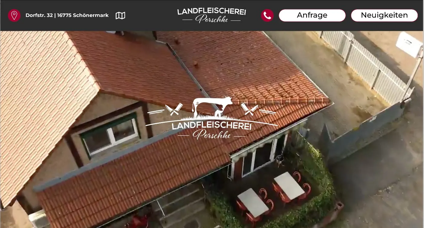 Startseite von Porschke Landfleischerei